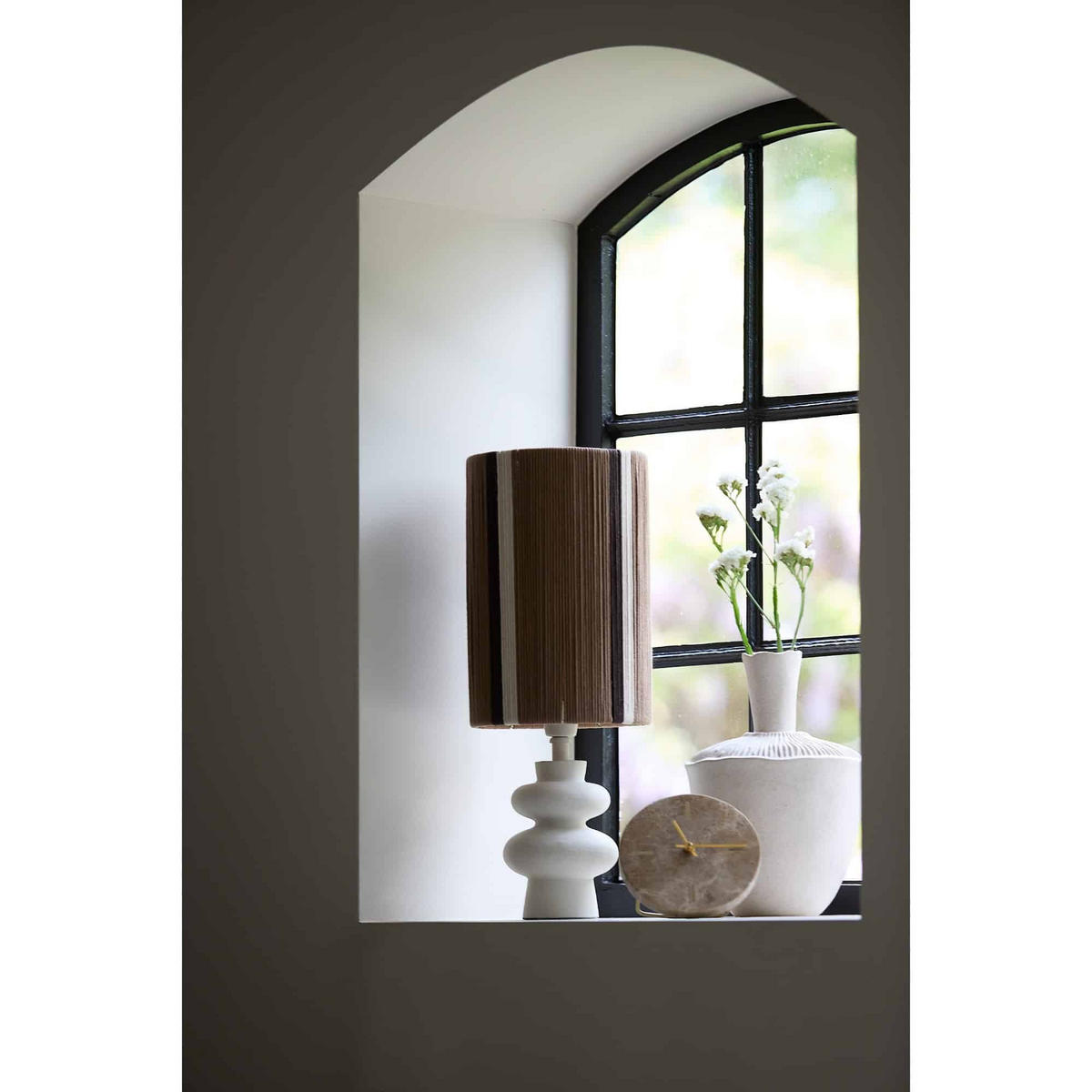 LAMPENFUSS Olona Weiß 13/13/20 cm - Weiß, Metall (13/13/20cm) - Light & Living