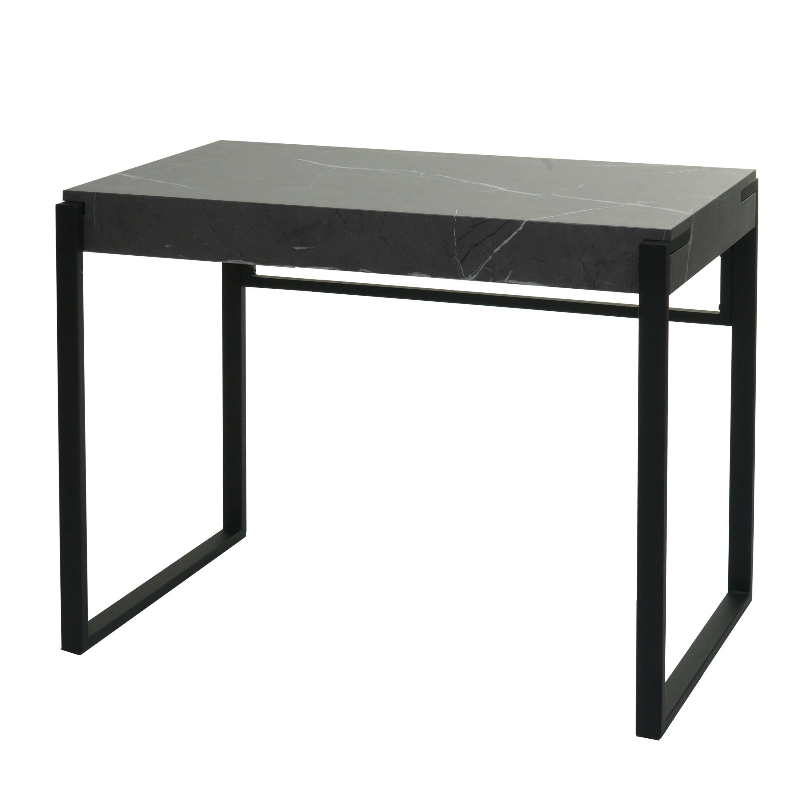 SCHREIBTISCH quadratisch Grau - Grau, Holz (54/100/80cm) - MCW