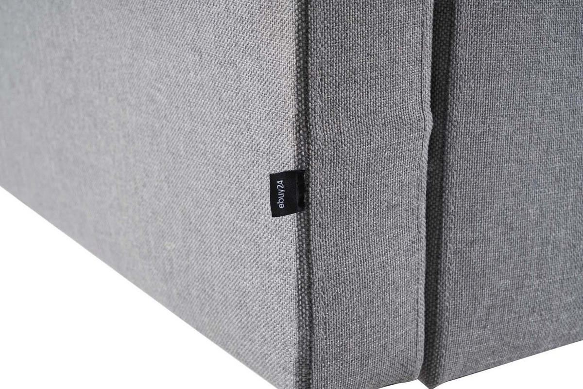 ECKSOFA Stoff grau - Grau, Textil (290/177cm) - ebuy24