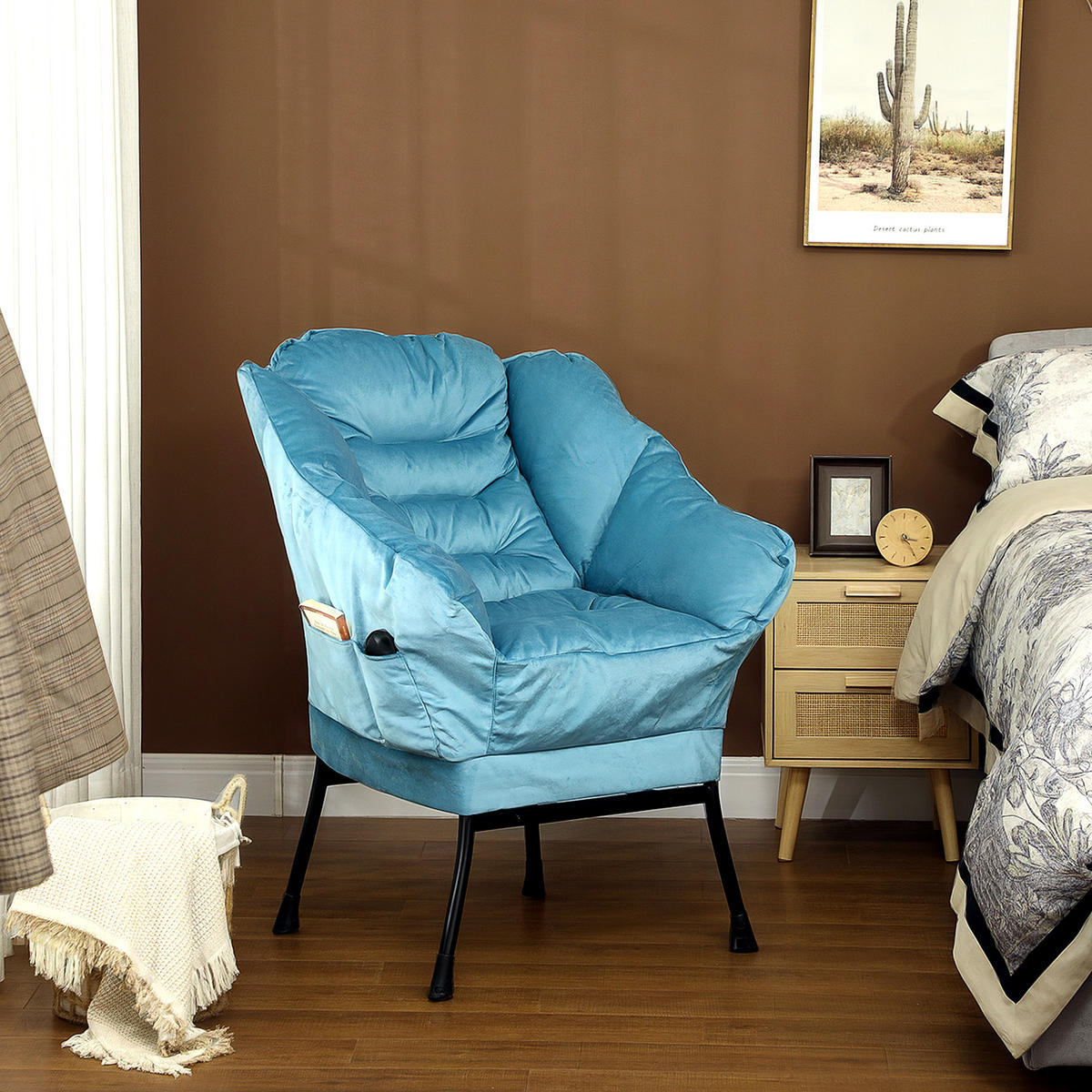 SESSEL - Blau, Kunststoff (78/100/80cm) - HOMCOM