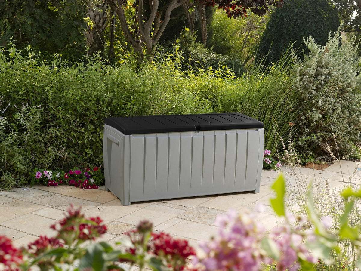 AUFLAGENBOX Novel - Grau, Kunststoff (55/62.5/124cm) - Keter