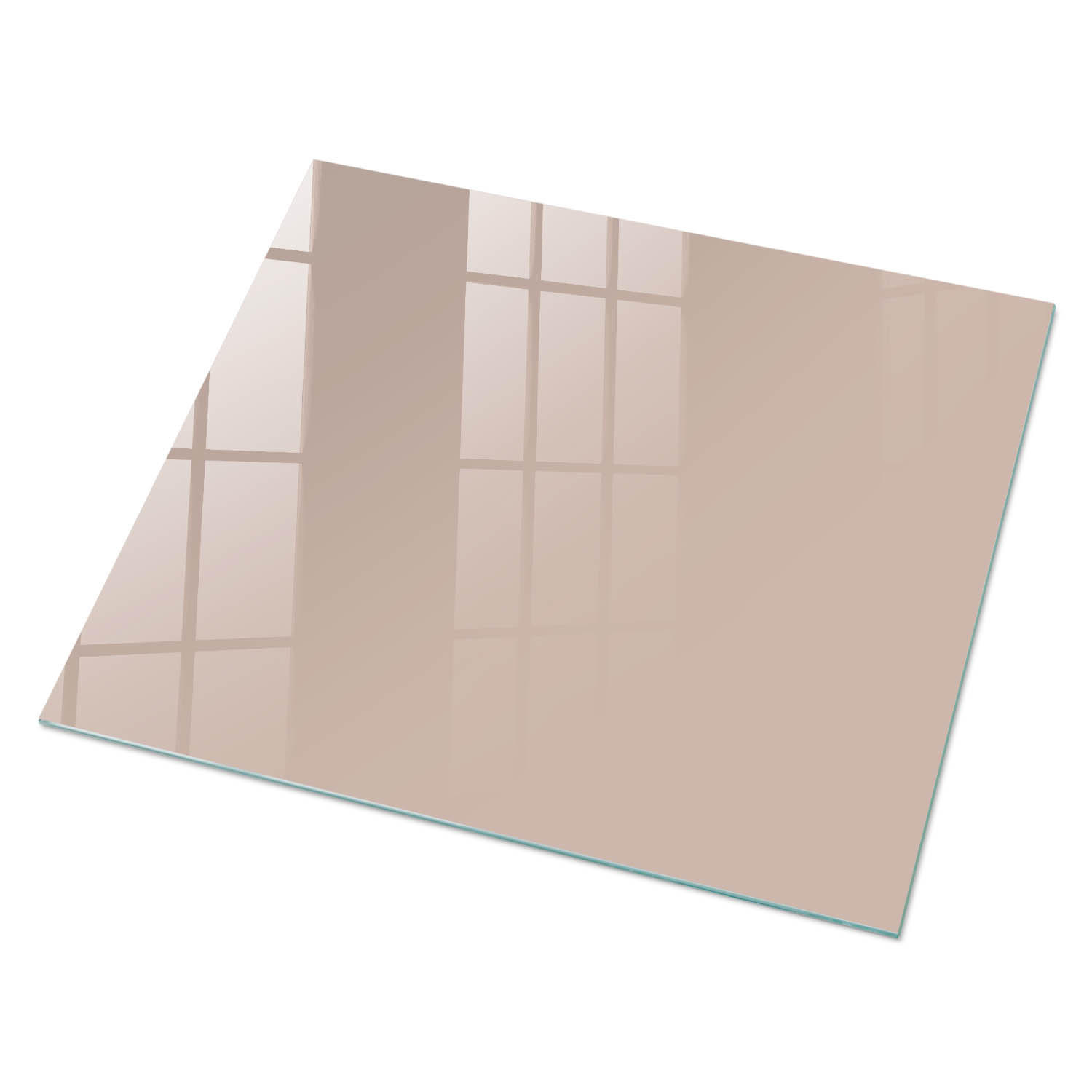 GLASPLATTE 80x60 cm – Beige-Rosa - Grau, Glas (0.4/80/60cm) - ArtPrintCave