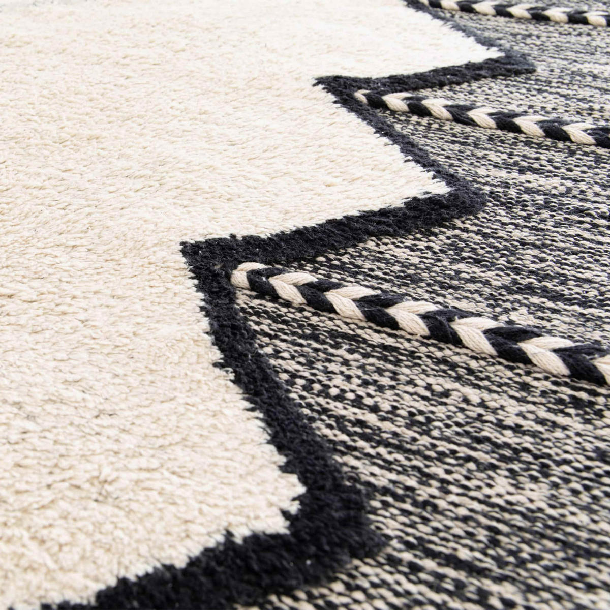 TEPPICH, 80 x 200 cm, Weiß - Weiß, Textil (200/80cm) - Oviala