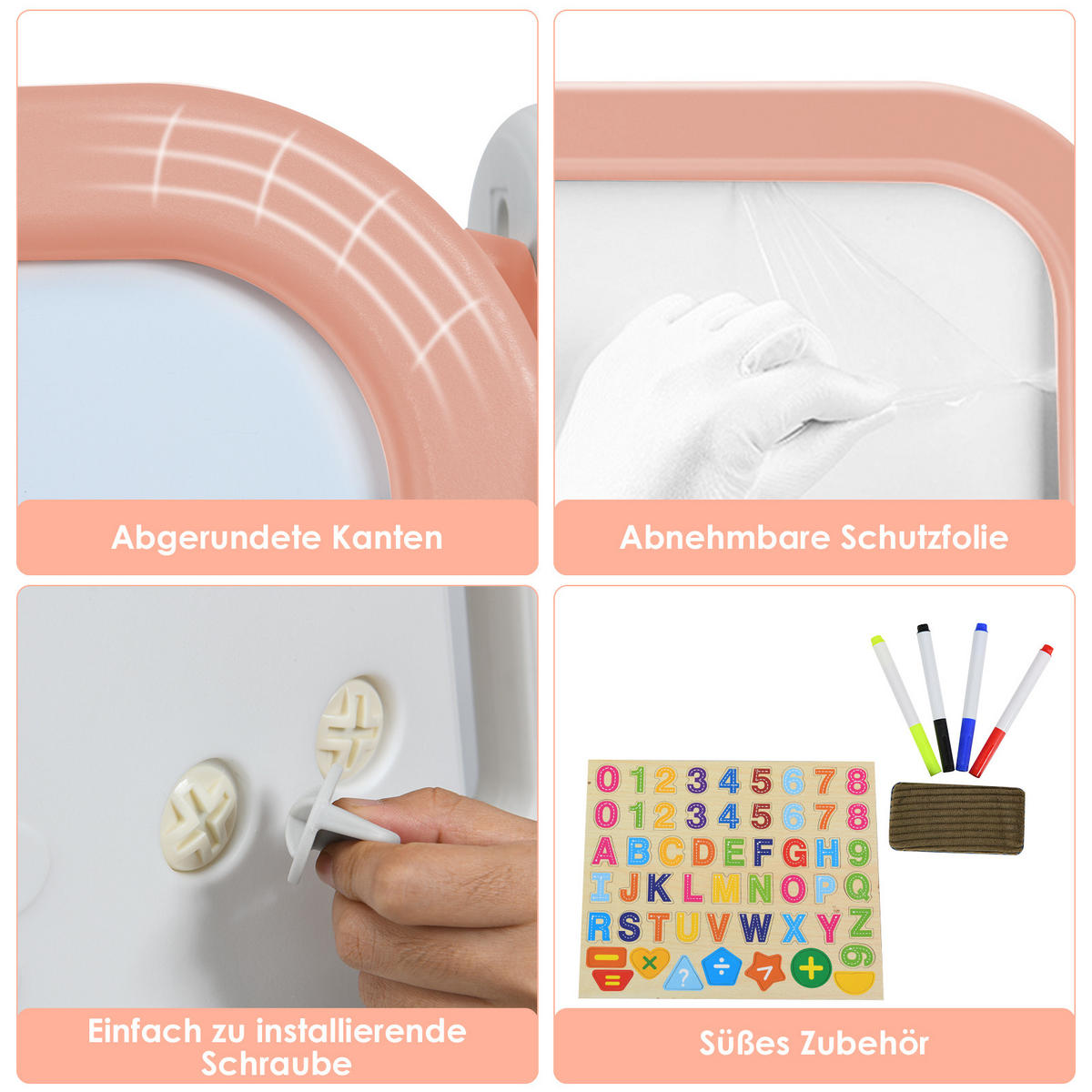 KINDERSTAFFELEI Orange - Orange, Kunststoff (53/100/62.5cm) - COSTWAY