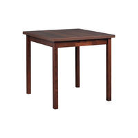 TISCH Max IX Nussbaum, Esstisch mit Holz Beine - Nussbaumfarben, Holz/Holzwerkstoff (80/80/78cm) - Bettso