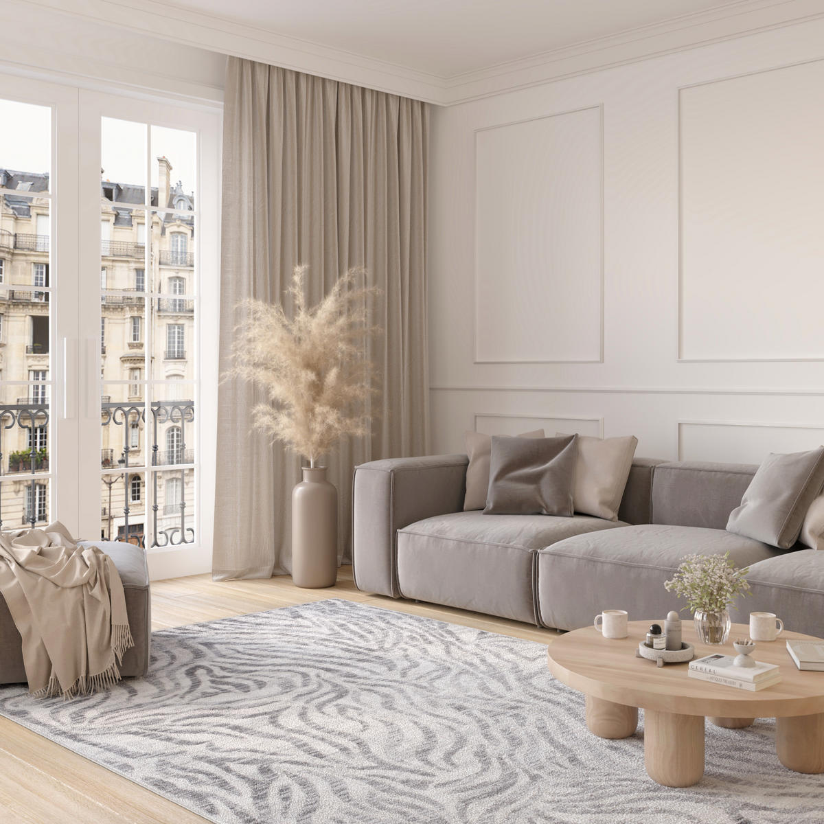 TEPPICH VALLEY Grau 200/300 cm - Grau, Textil (200/300cm) - Tapiso