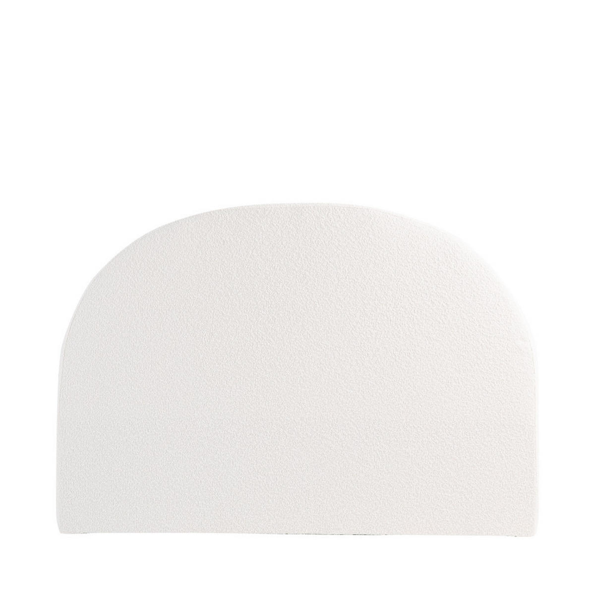 HALBMOND-KOPFTEIL aus Bouclé-Stoff, 150 cm lang - Noussa - Ecru - Ecru, Textil (150/105/9cm) - Drawer