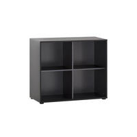 AKTENREGAL Raven Large 84x100x41 cm 4 Fächern Eiche/Schwarz - Schwarz, Holz (100/84/41cm) - PROREGAL