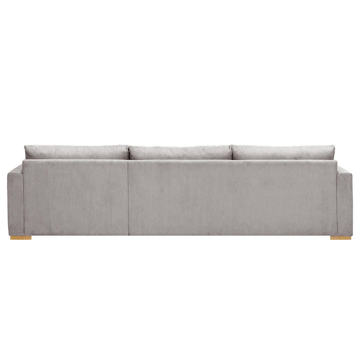 ECKSOFA mit Longchair - Hellgrau, Textil (299/164cm) - home24