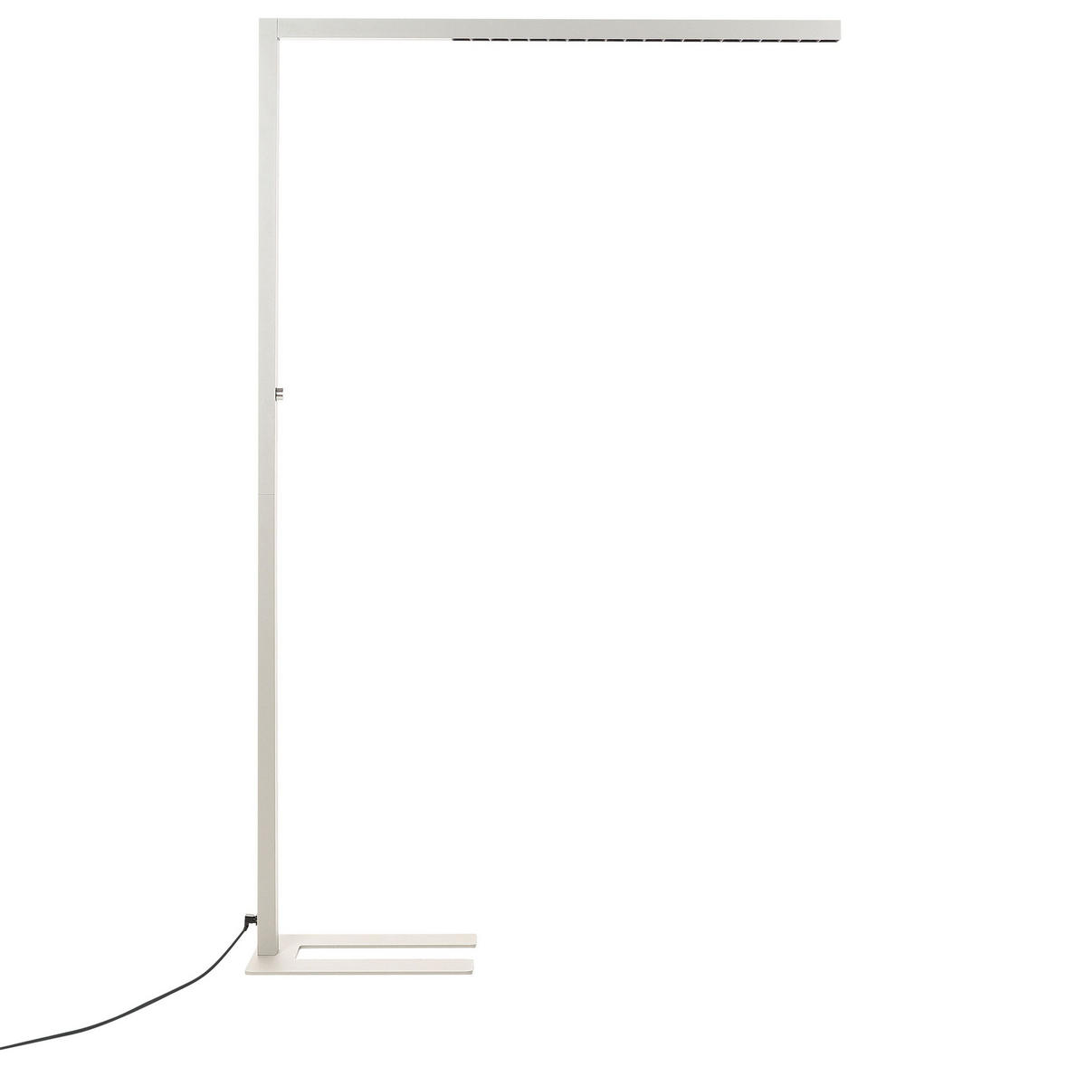 STEHLAMPE Mensa 30/121/194 cm - Silberfarben, Metall (30/121/194cm) - Beliani