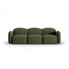 SOFA Blair aus Chenille-Stoff grün meliert 3 Sitzplätze - Grün, Textil (87/80/272cm) - Micadoni