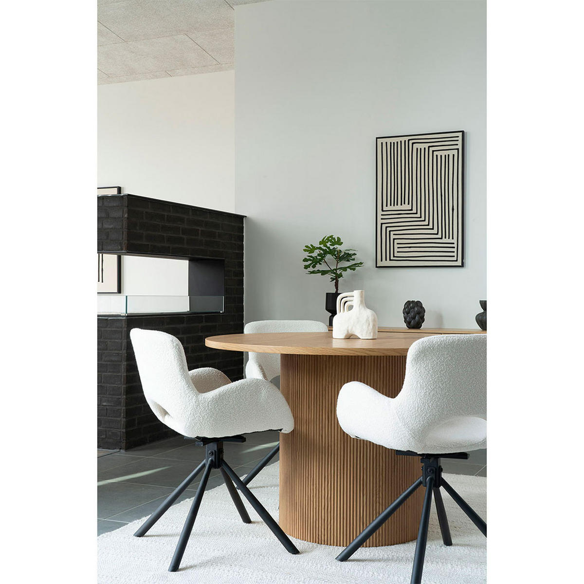 ESSTISCH, Boavista, Natur, MDF, 120 x 120 x 75 cm - Naturfarben, Holzwerkstoff (120/120/75cm) - ebuy24