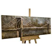 HOLZBILD Grau 144/44 cm - Braun/Grau, Holz (6.71/44cm) - KUNSTLOFT