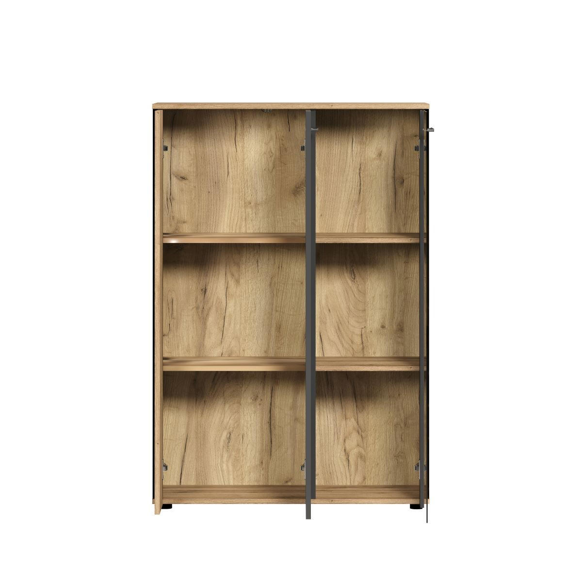 HIGHBOARD Esteban Anthrazit - Anthrazit, Holzwerkstoff (90/132/34cm) - Trendteam