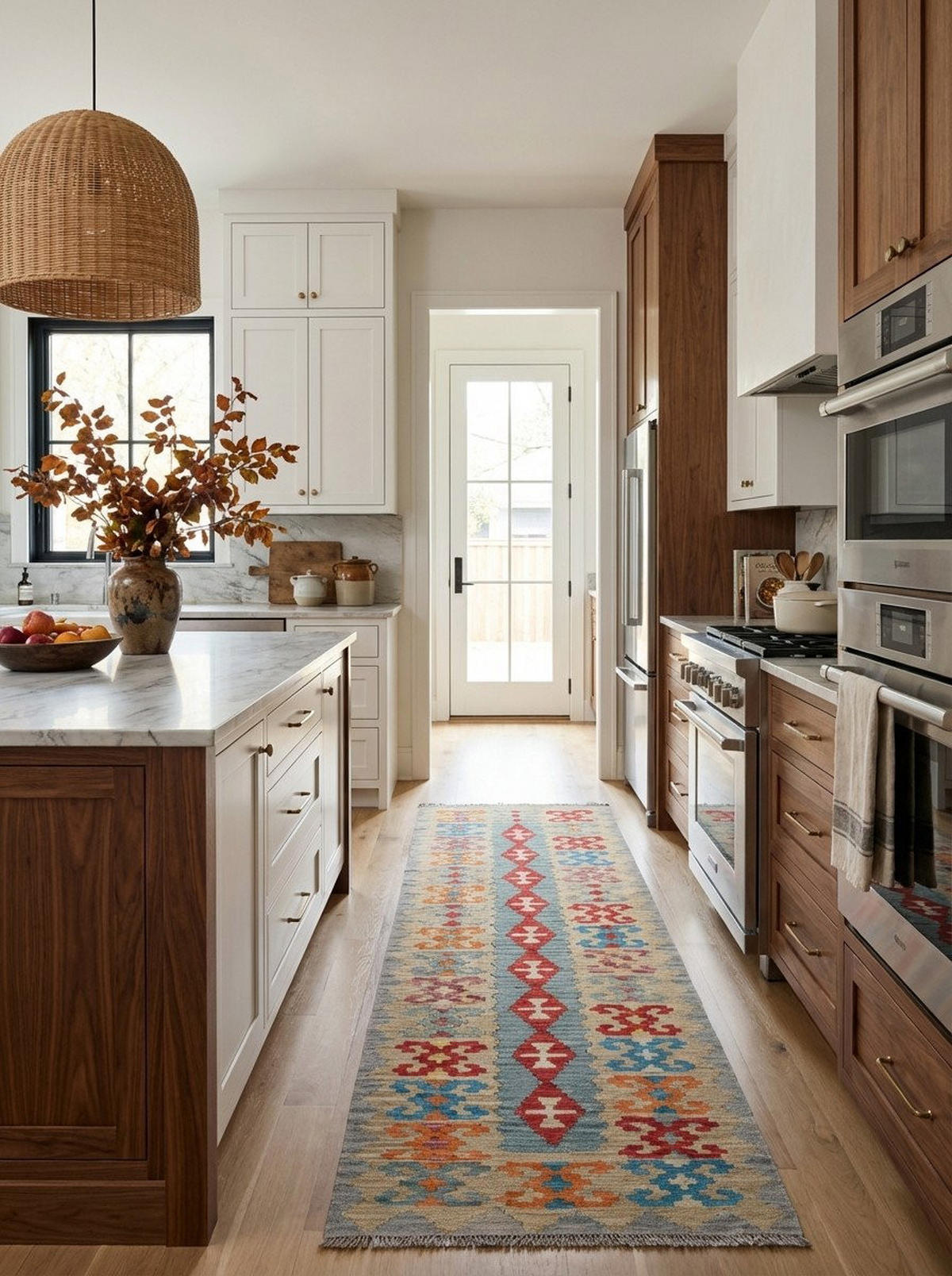 HANDWEBTEPPICH Kelim Gashgai Blau 263/84 cm Schurwolle - Blau, Textil (84/263cm) - Looma