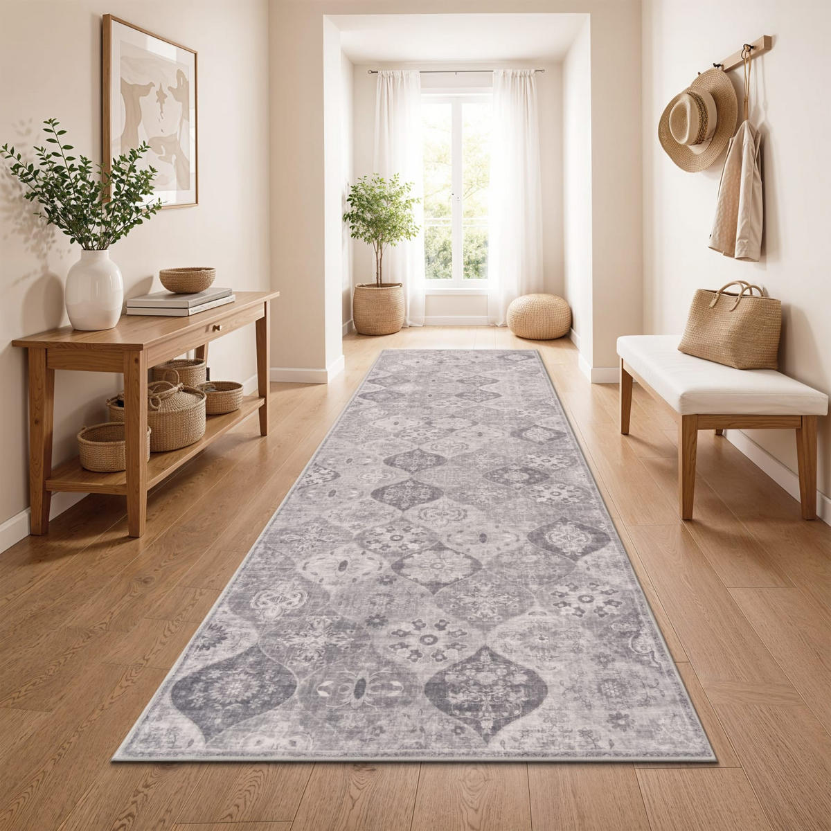 KURZFLORTEPPICH 80/300 cm Semer 421 - Grau, Kunststoff (80/300cm) - Paco Home