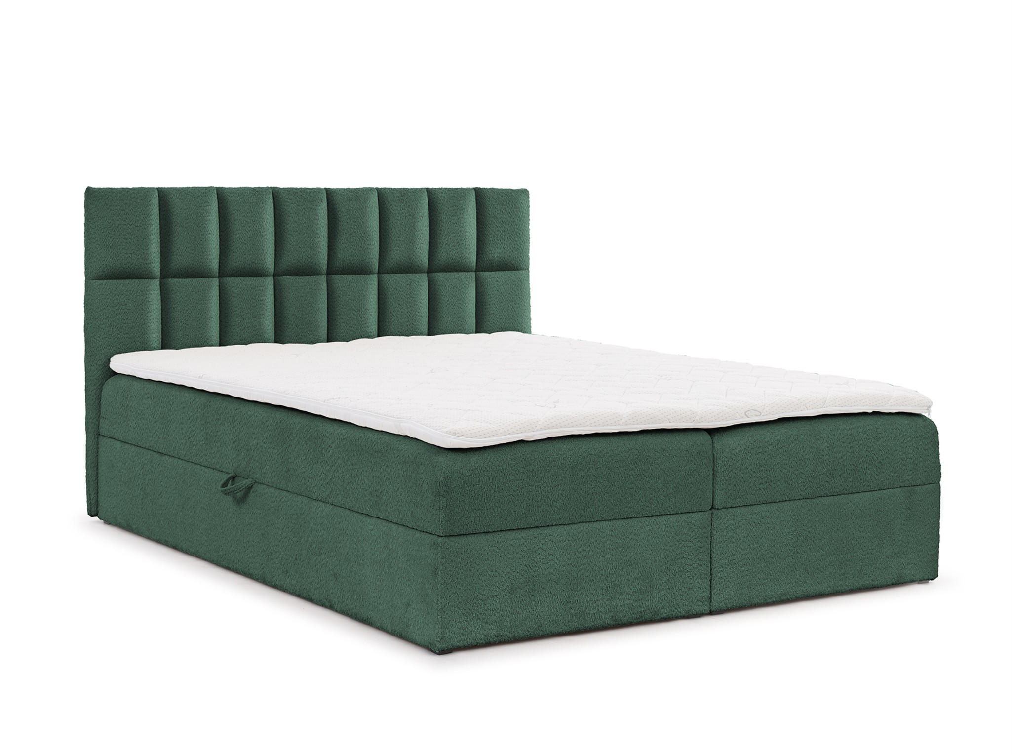 BOXBETT Dominga Premium - Grün, Holzwerkstoff/Textil (180/220cm) - Fun Möbel