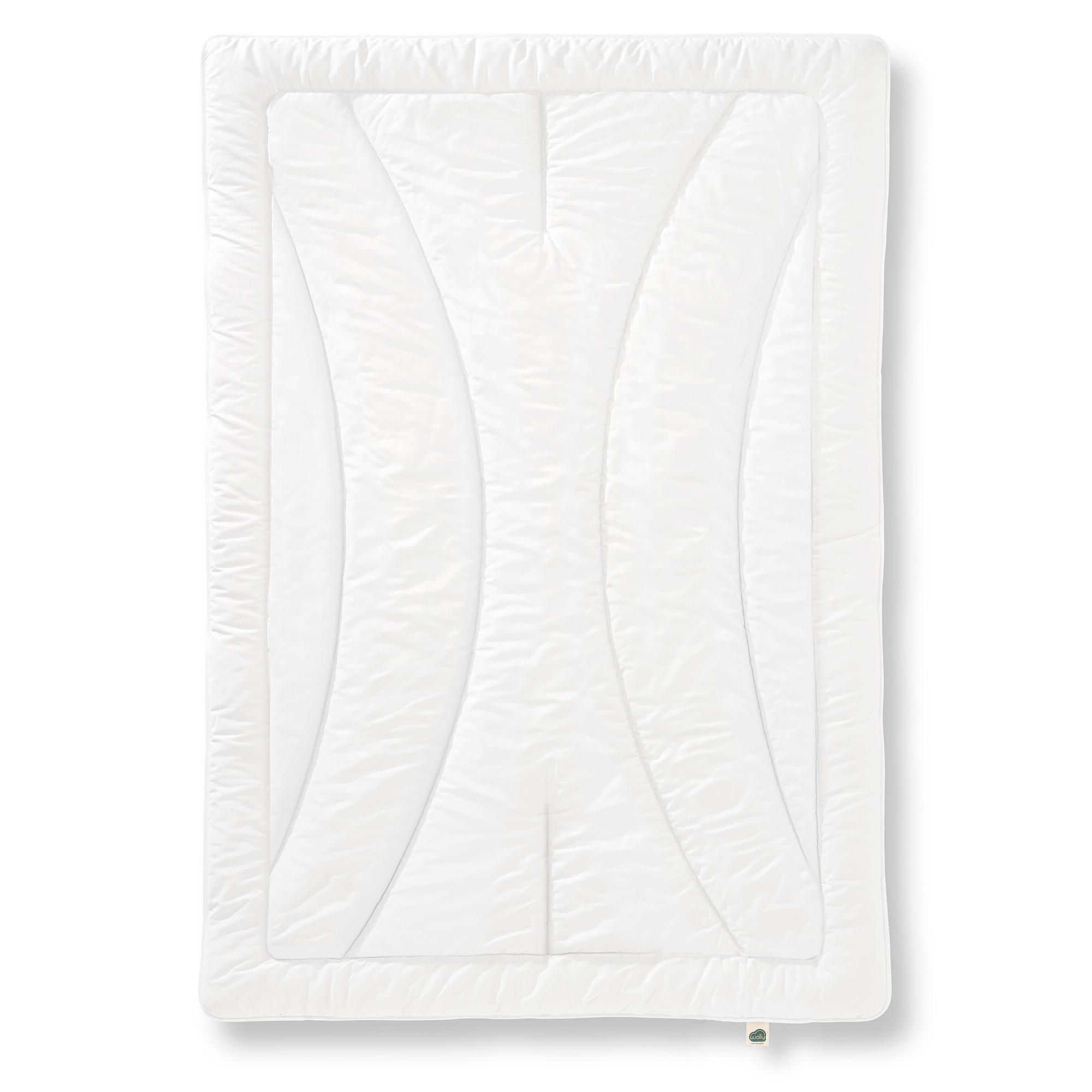 WINTERBETTDECKE MERINOWOLLE Schurwolle warm - Weiß, Naturmaterialien/Textil (155/220cm) - wolly