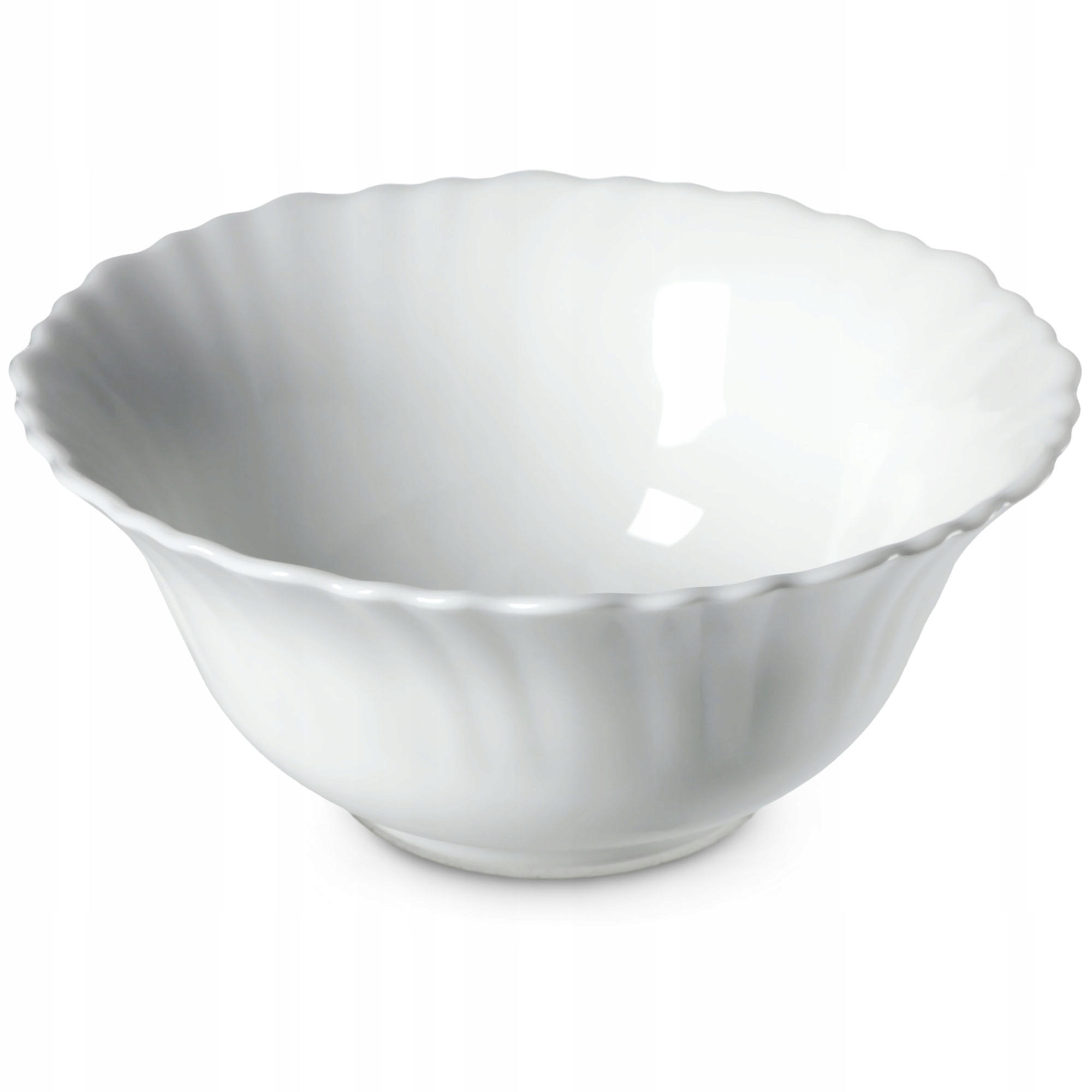 SALATSCHÜSSEL aus Glas, 13 x 5 cm, Weiß - Weiß, Glas (13cm) - KADAX