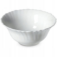 SALATSCHÜSSEL aus Glas, 13 x 5 cm, Weiß - Weiß, Glas (13cm) - KADAX