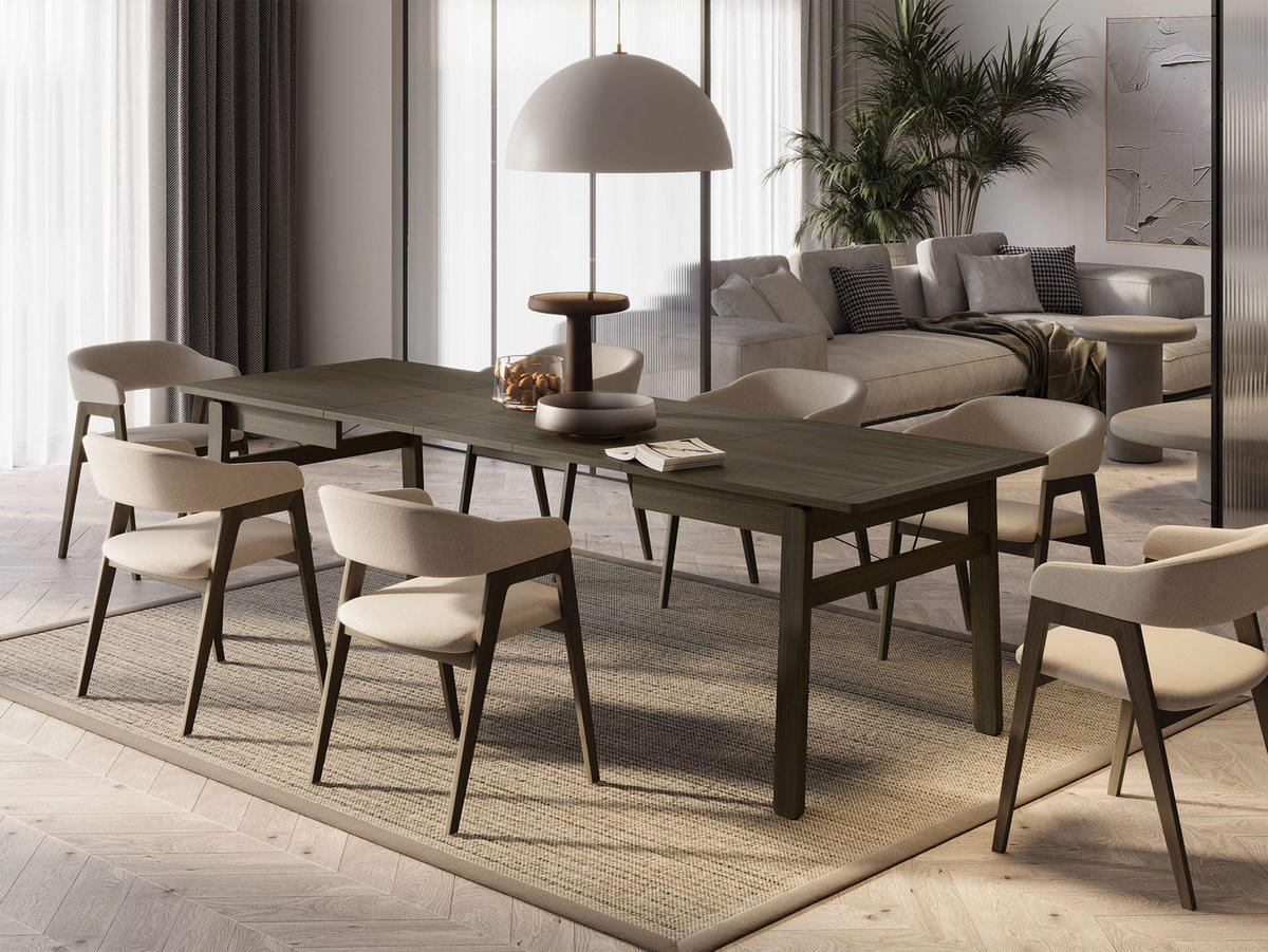 ESSTISCH ausziehbar Plot PT01 - Dunkelbraun, Holz/Holzwerkstoff (85/149/77cm) - MIRJAN24