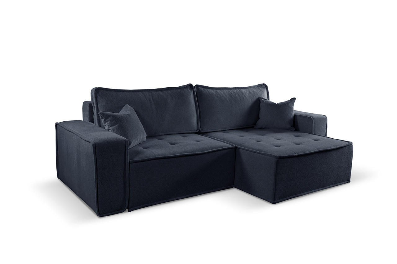 ECKSOFA Bohoo Mit Schlaffunktion Graphit Rechts - Graphitfarben, Holz (248/140cm) - Kaiser Möbel