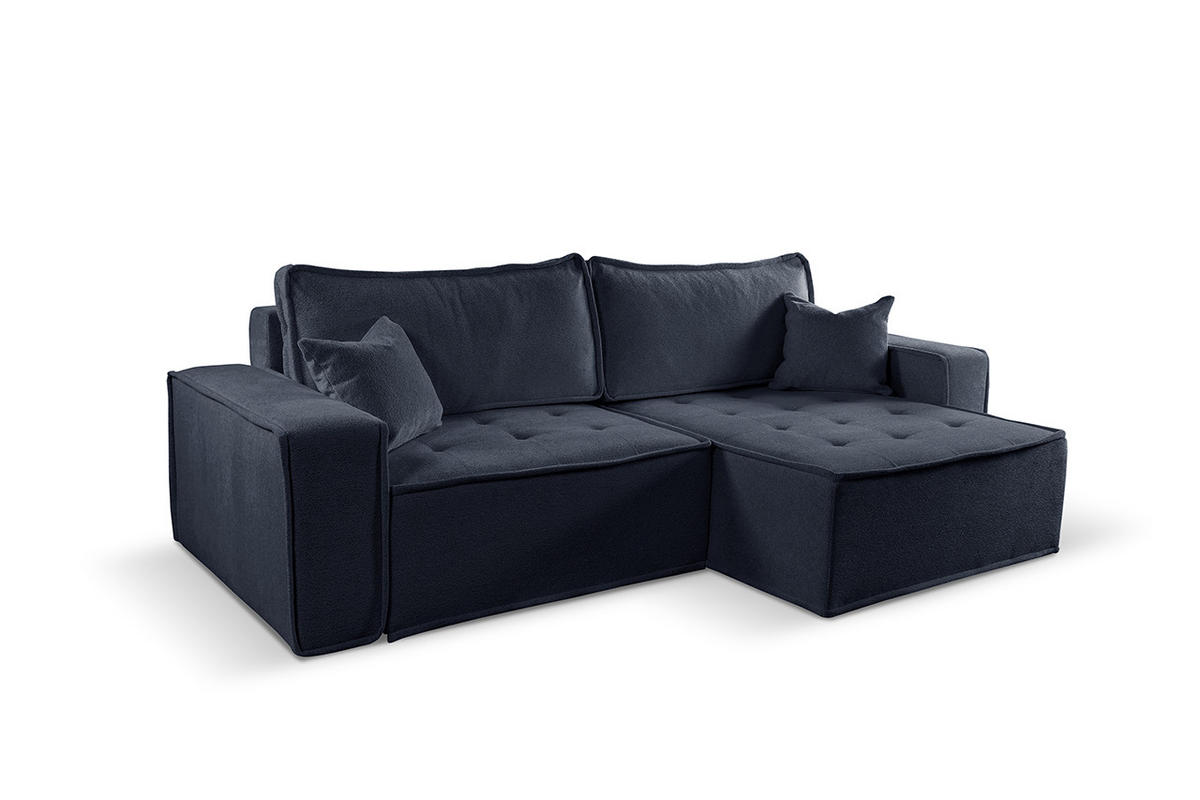 ECKSOFA Bohoo Mit Schlaffunktion Graphit Rechts - Graphitfarben, Holz (248/140cm) - Kaiser Möbel