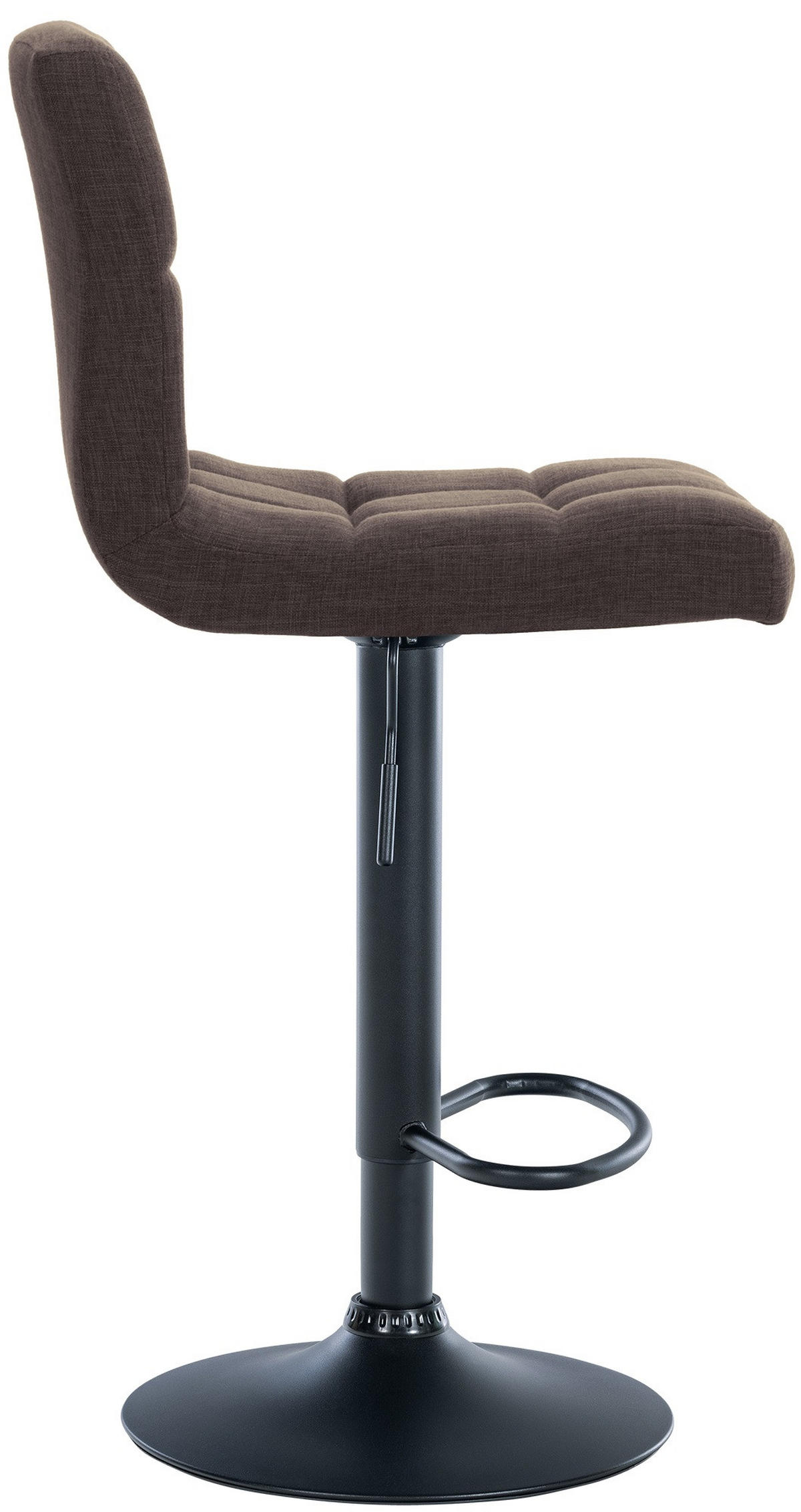 BARHOCKER 2er Set Stoff braun - Braun, Textil/Metall (46/94/47cm) - CLP