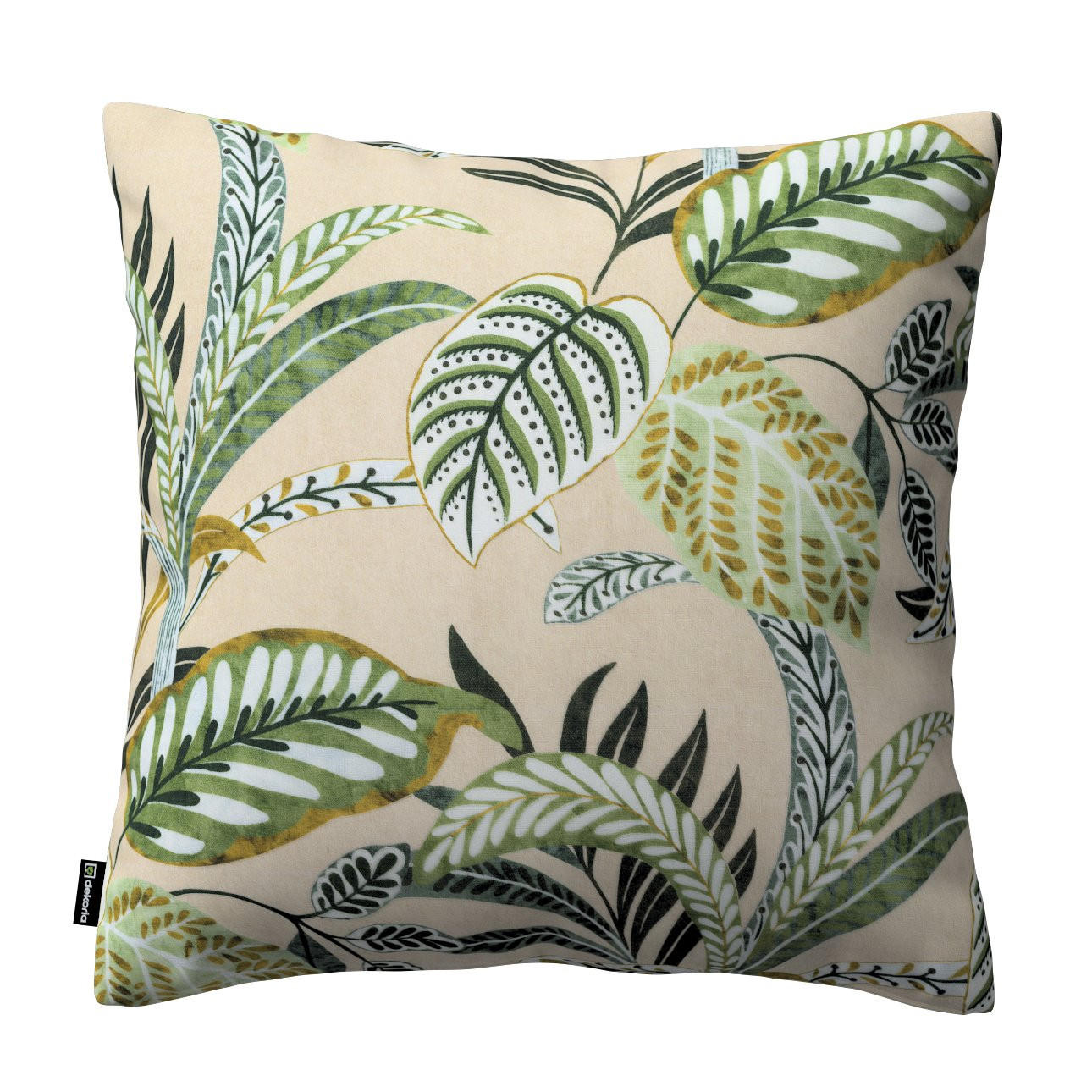 KISSENHÜLLE Tropical Island grün und beige, 43x43cm - Grün, Textil (43/43cm) - Dekoria