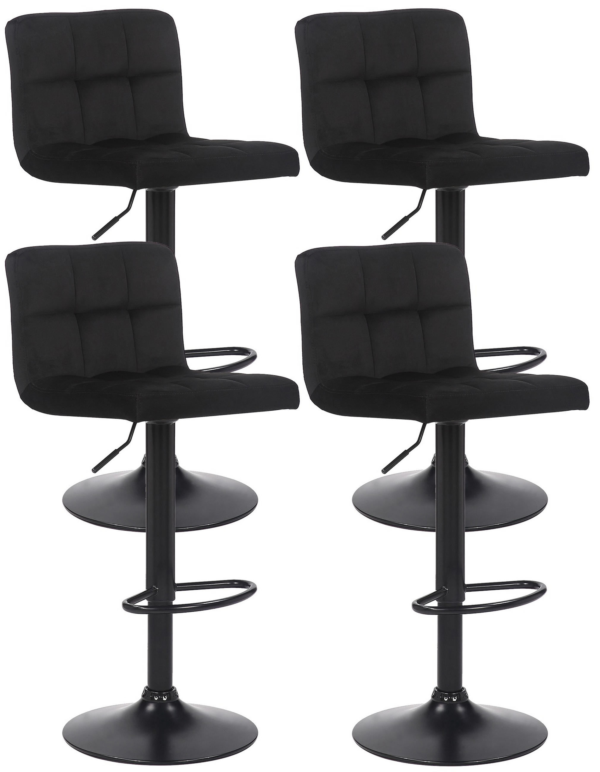TPFLiving Barhocker Schwarz 40x106x40 cm