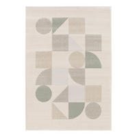 GEOMETRISCHER Teppich weich und bequem grün - Grün, Textil (120/170cm) - AFK Living