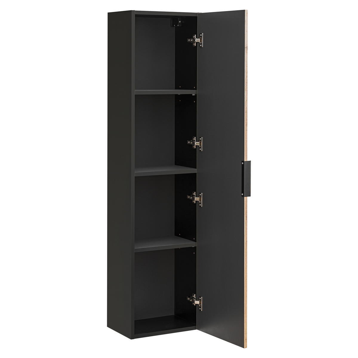 HÄNGESCHRANK TILO SZK2 Profilierte Fronten Schwarz Eiche - Eichefarben, Holzwerkstoff (35/140/25cm) - Komodee