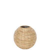 VASE YUMI - Rattan - Natürliche - L - Ø 35 cm - Naturfarben, Naturmaterialien (32cm) - J-Line