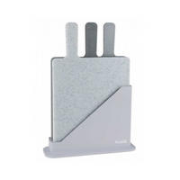 SCHNEIDEBRETT Grau 19.8/32/0.6 cm 73930 - Grau, Kunststoff (32/19.8cm) - Husla 