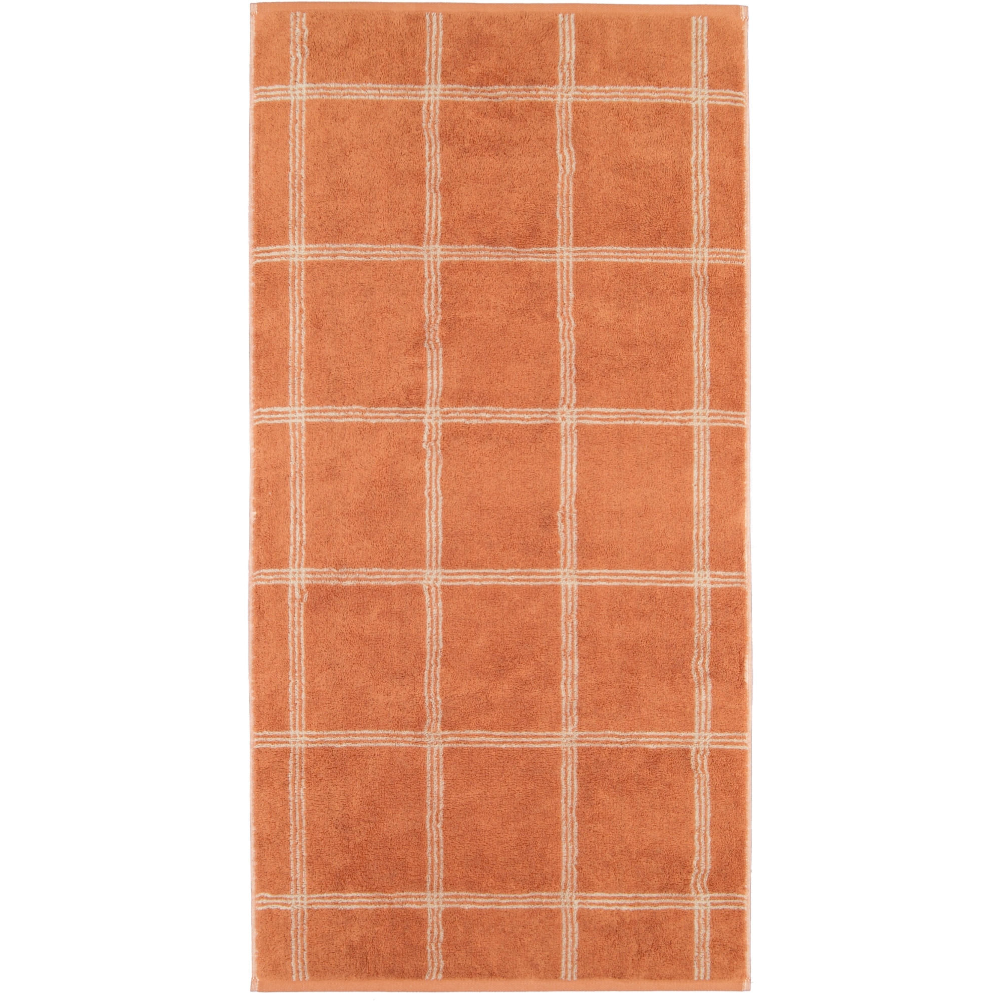HANDTÜCHER LUXURY HOME TWO-TONE GRAFIK 604 KUPFER - 32 - Orange, Textil (50/100cm) - Cawoe