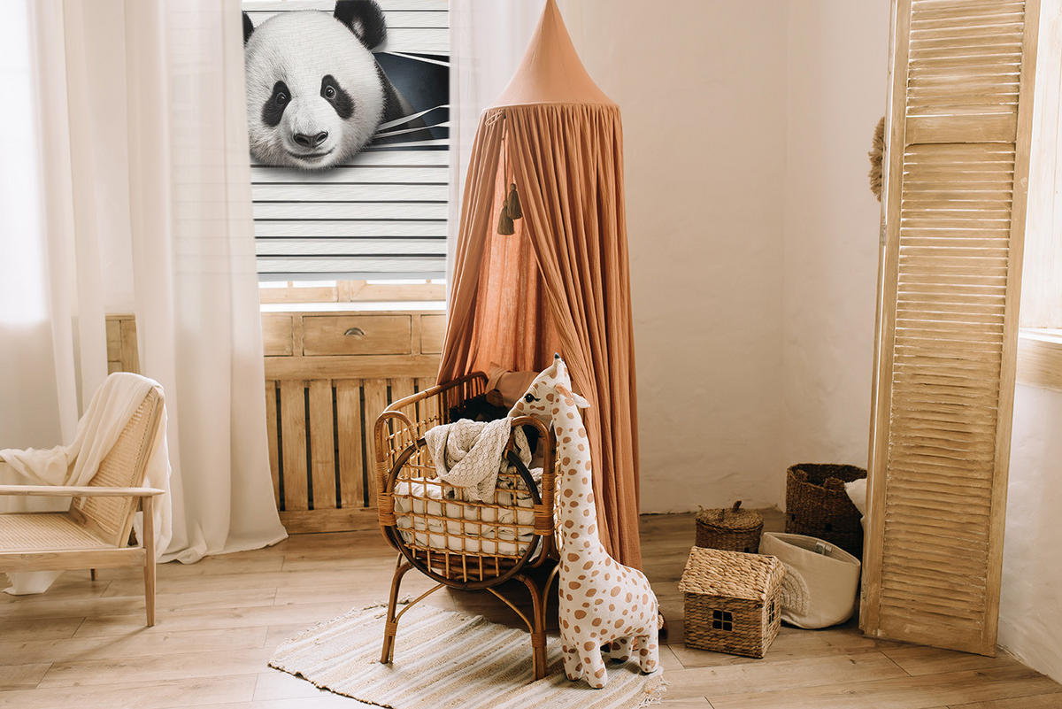 VNÚTORNÁ roleta - okenná roleta - roleta - 120x140 cm - Panda - sivá, plast (120/140/0.5cm) - TULUP