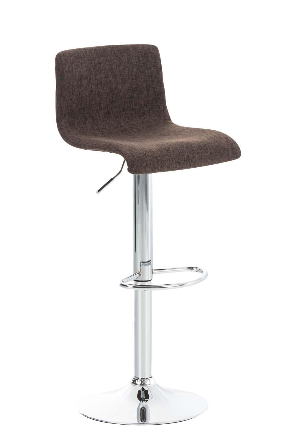 BARHOCKER BERLIN Braun Stoff - Braun, Textil/Metall (39/84/36cm) - DELUKE