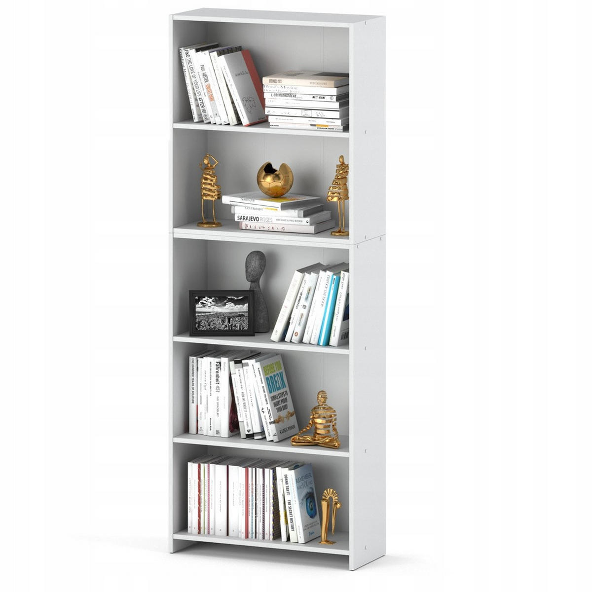 BÜCHERREGAL für das Büro – weiß - Weiß, Holz (70/189.4/30.4cm) - Stiv Meble