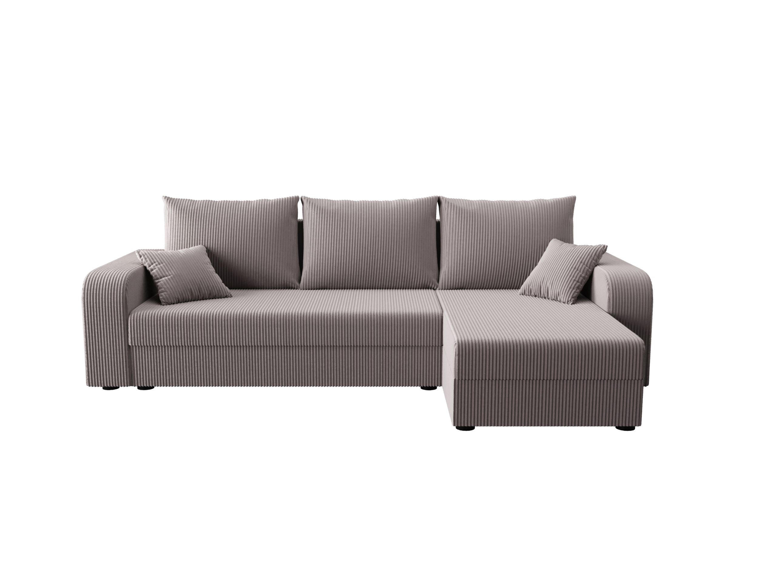 ECKSOFA HEWLET L BIS Zoom 19 Rechts mit Schlaffunktion - Grau, Textil (240/140cm) - Bedante