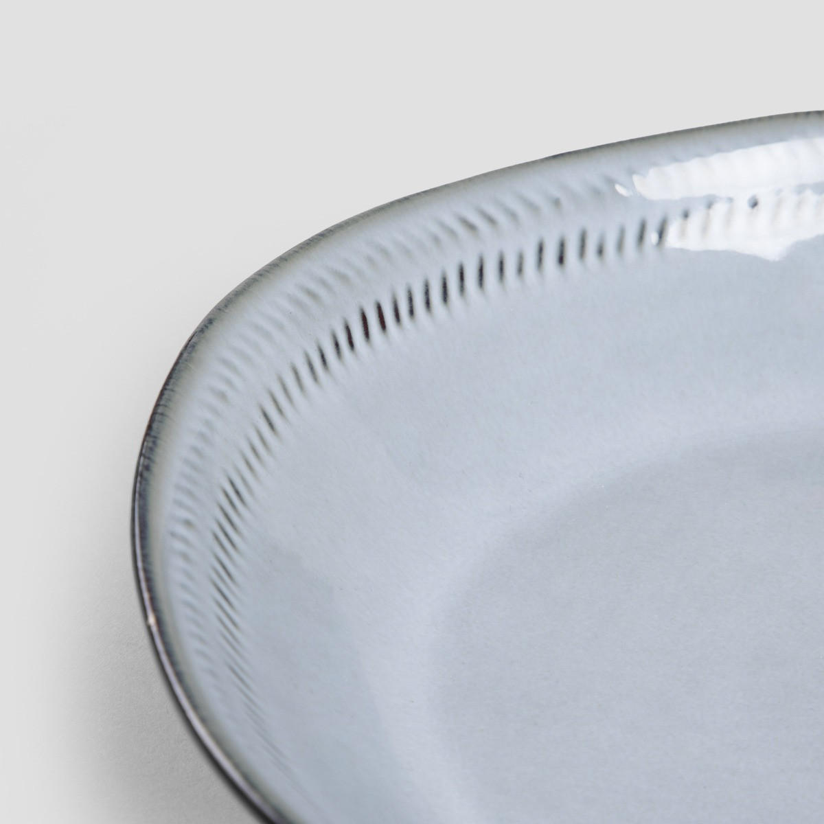 SUPPENTELLER Bluejeans blau 23 cm 6er-Set - Blau, Keramik (23cm) - Homla