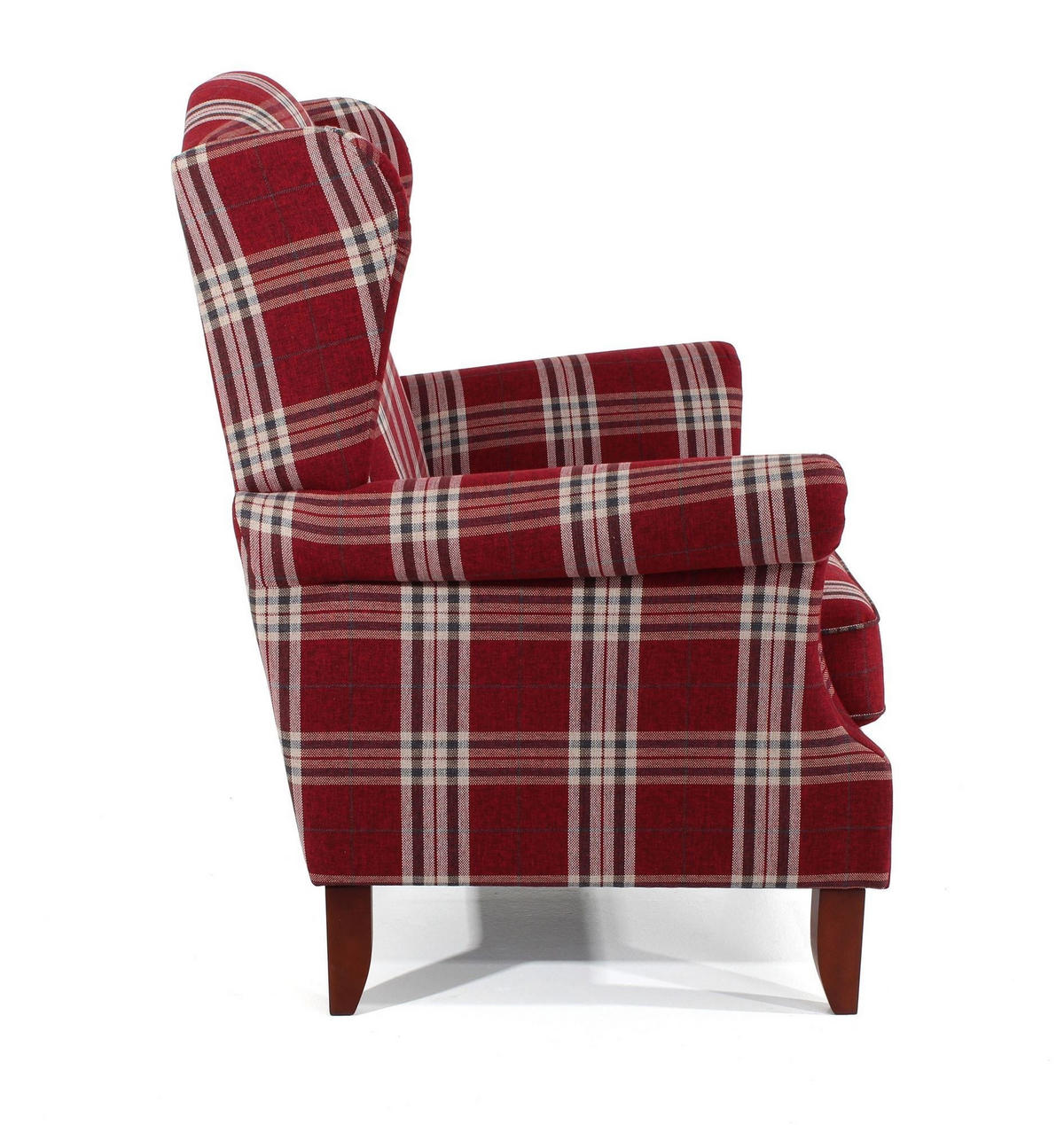 SESSEL XXL Katria Bezug Flachgewebe Buche nussbaum dunkel / rot - Rot, Kunststoff (114/108/81cm) - 58aufmkessel