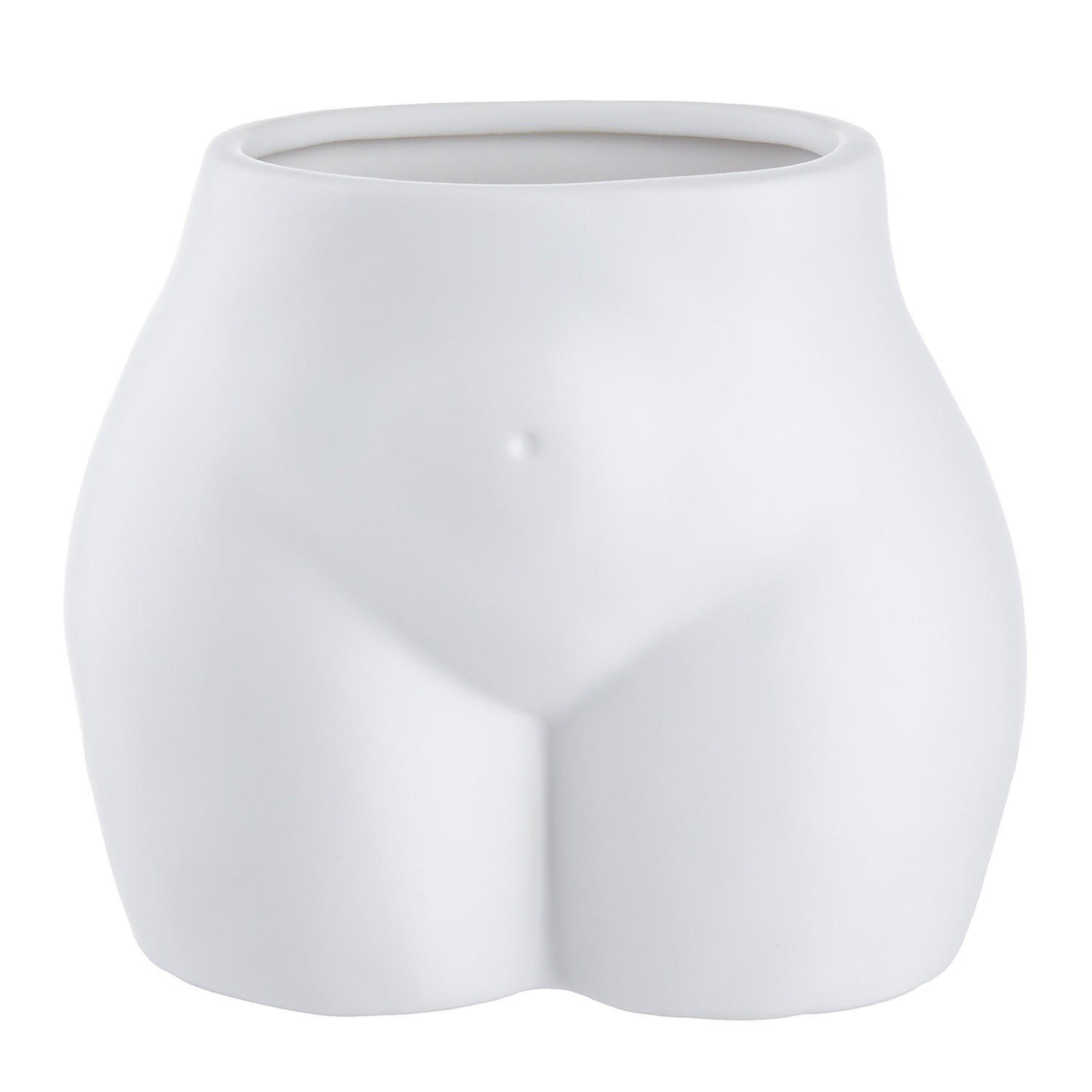 BLUMENTOPF/VASE (4er Set) Boody - Weiß, Stein (15cm) - Butlers