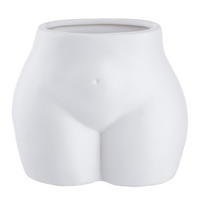 BLUMENTOPF/VASE (4er Set) Boody - Weiß, Stein (15cm) - Butlers