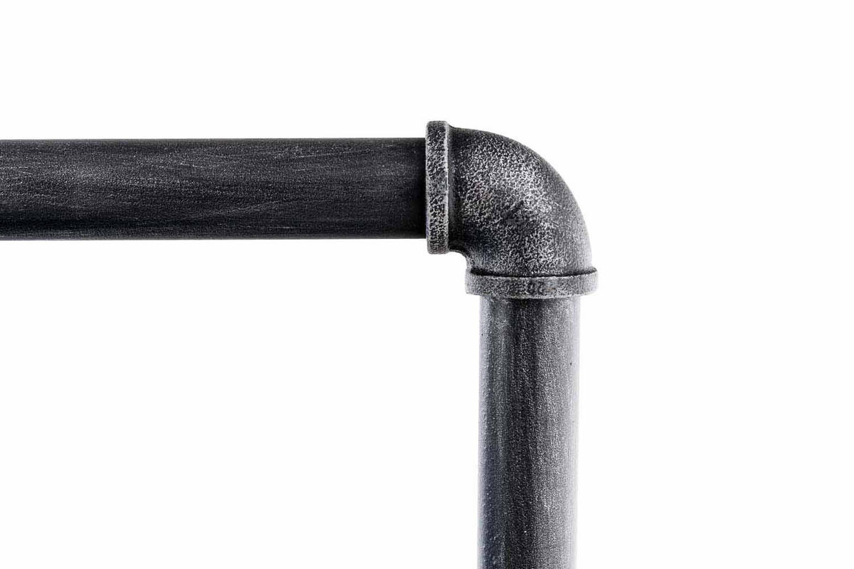 KLEIDERSTÄNDER 150 cm-silber-Metall - Silberfarben, Metall (150/150/55cm) - CLP