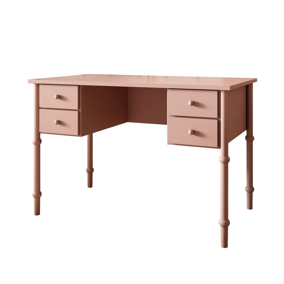 KINDERSCHREIBTISCH BABUSHKA, Natürlich Rosa - Rosa, Holzwerkstoff (113/75/65cm)