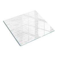GLASPLATTE 60x52 cm Ziegelmauer - Weiß, Glas (60/0.4/52cm) - TULUP