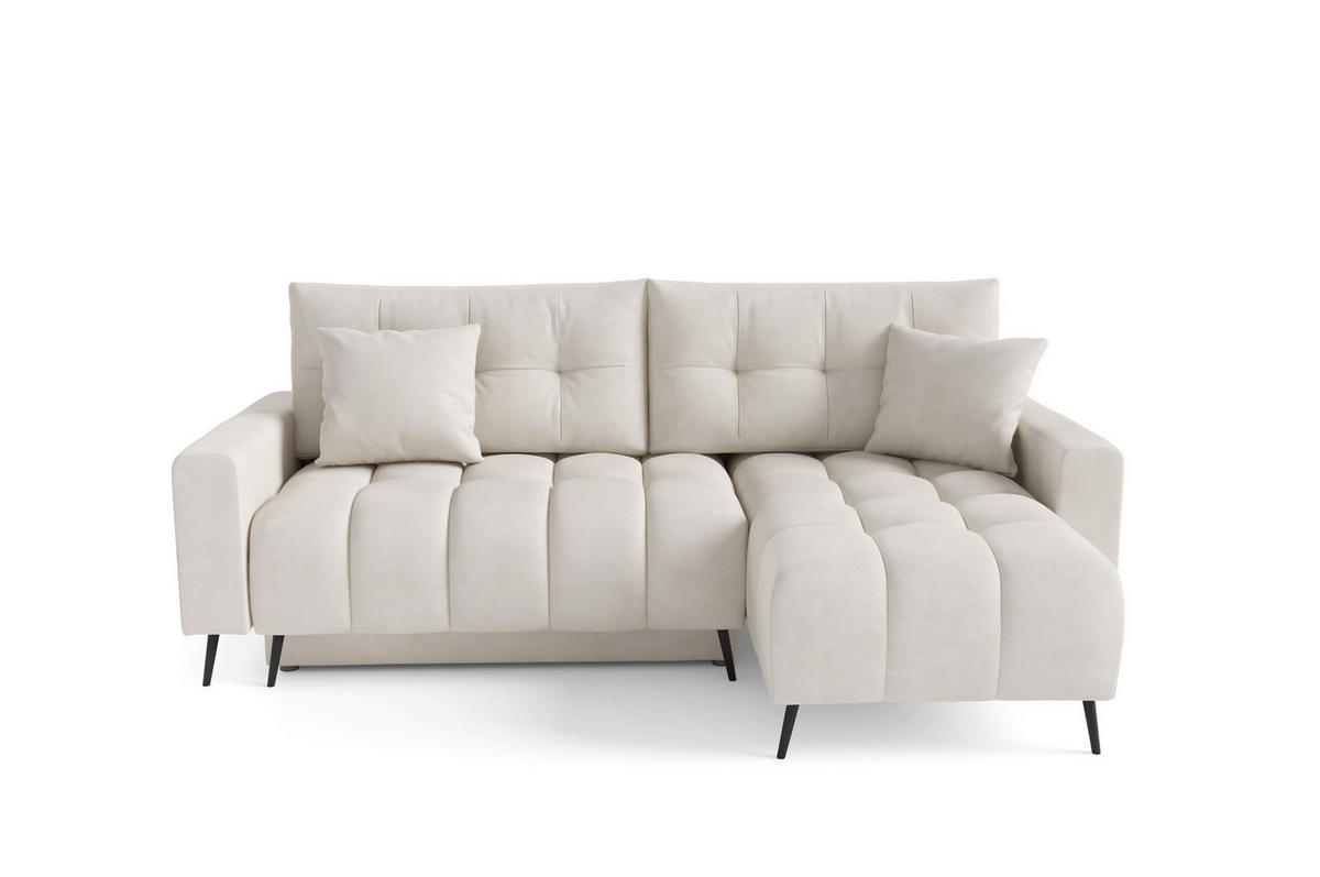 ECKSOFA - Sofa Forta mini - Ecru (Amon 17) - Ecru, Holz (232/148cm)