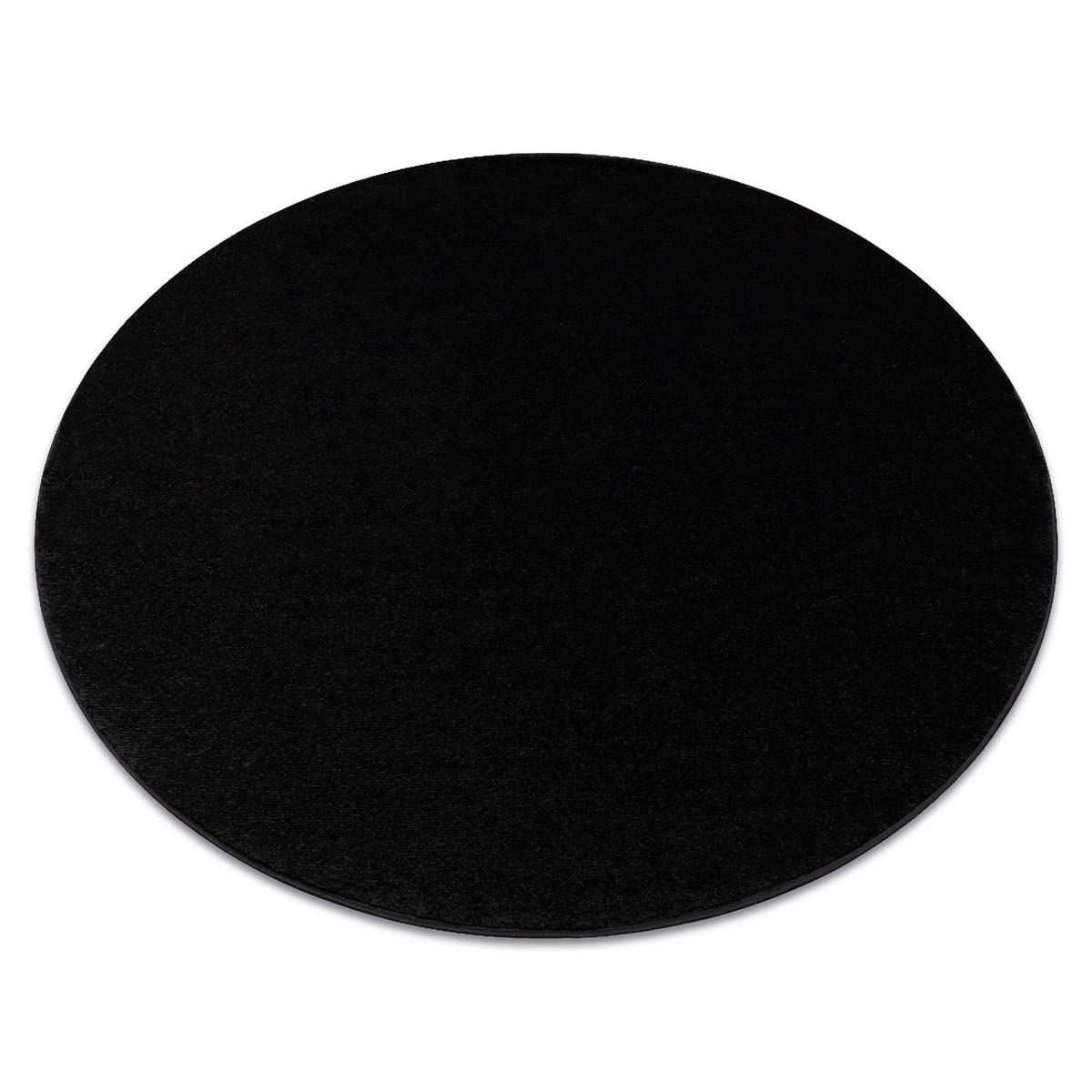 TEPPICH Softy 120 cm - Schwarz, Textil (120/120cm) - rugsX