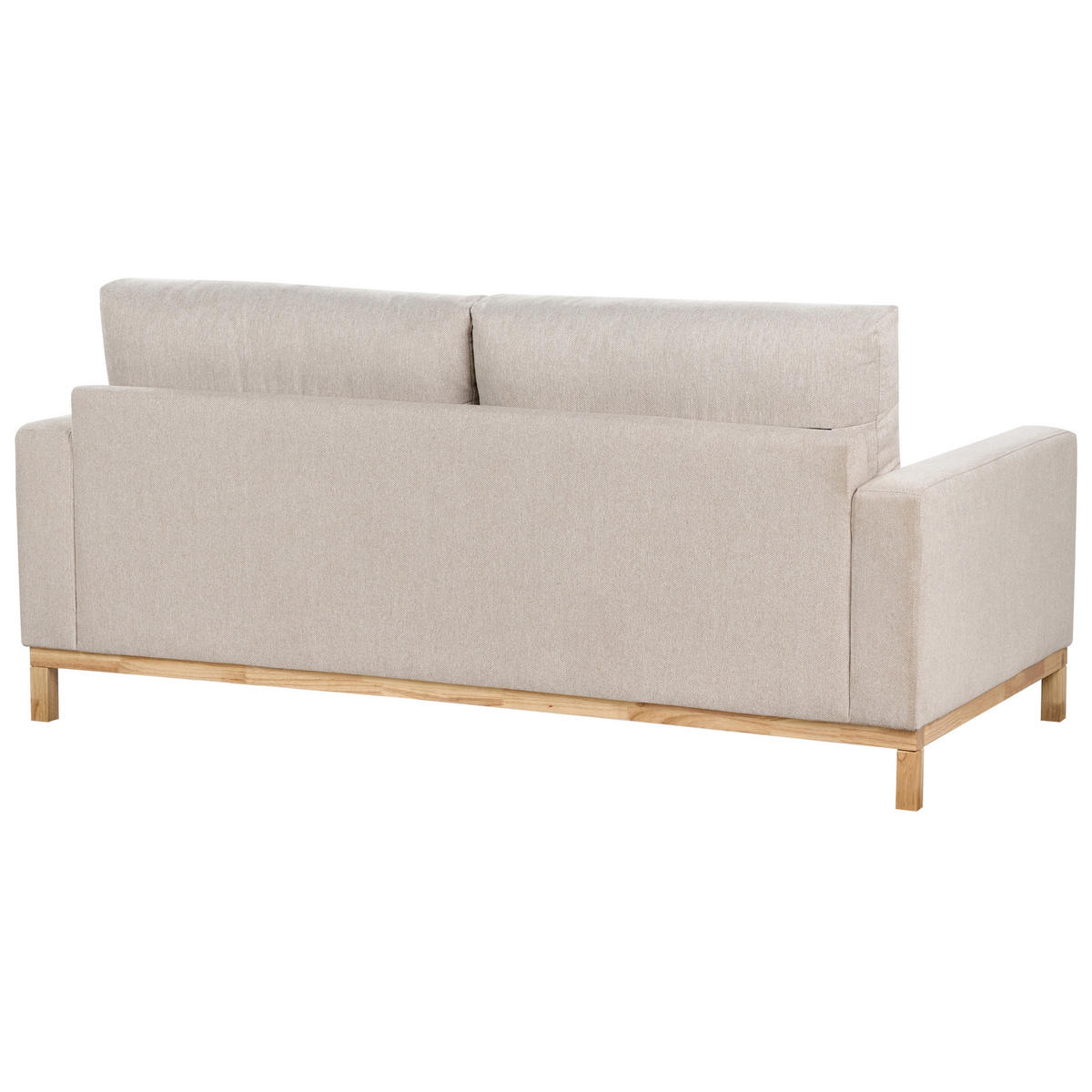 2-SITZER-SOFA beige/hellbraun Siggard - Hellbraun/Beige, Textil (184/84/92cm) - Beliani