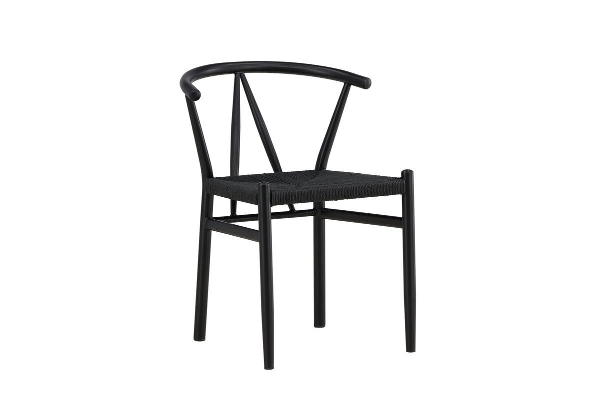 kommodly Esszimmerstuhl Schwarz 58x72x55 cm